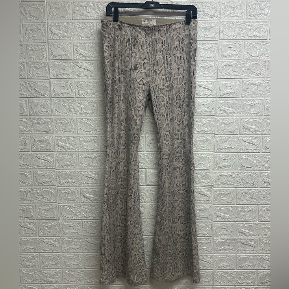 NWT free people snake print flares size 29